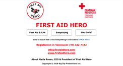 Desktop Screenshot of firstaidhero.com